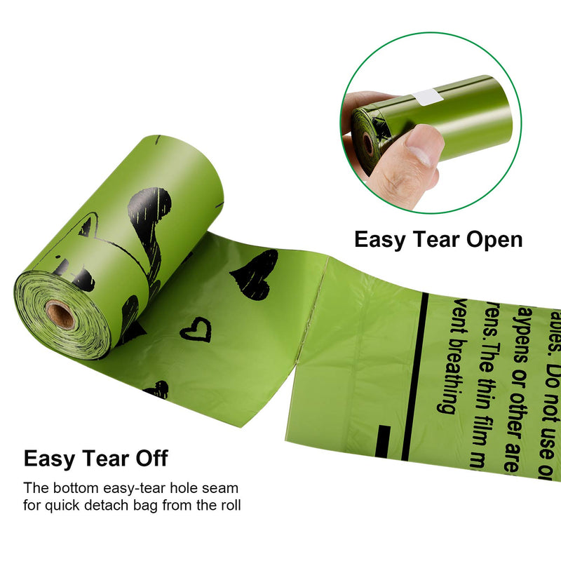 [Australia] - Yingdelai Dog Poop Bags: 160 Counts Biodegradable Large Doggy Waste Bags Unscented Refill Rolls 
