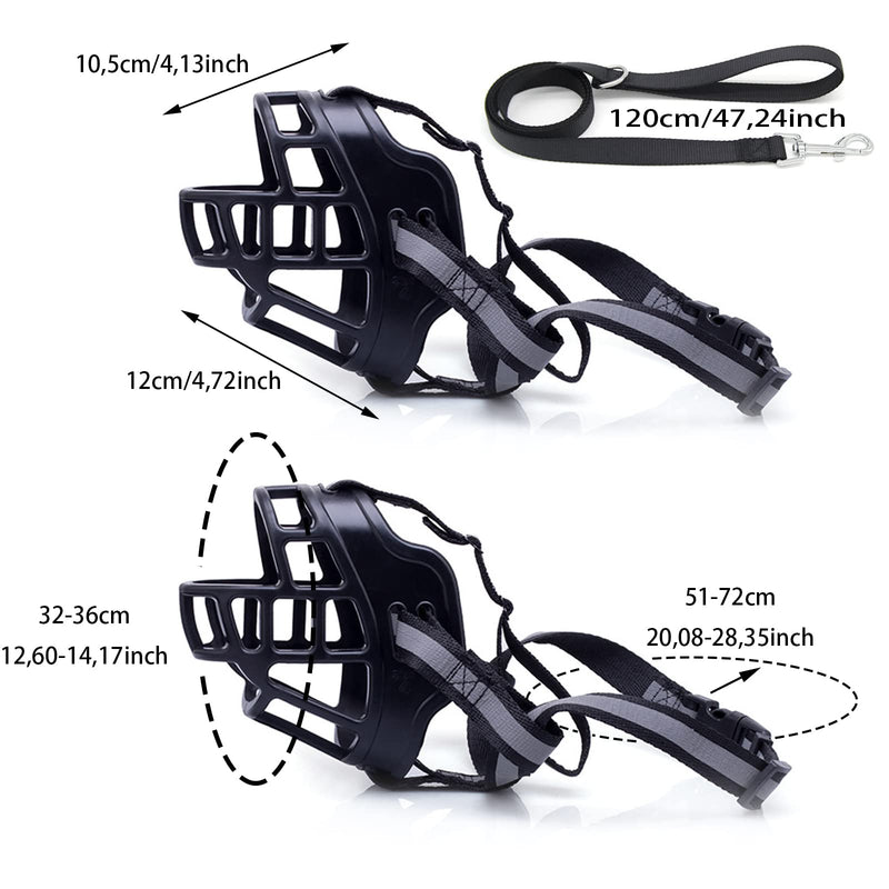 Anti-poison bait muzzle muzzles for dogs Hunter muzzle dog soft dogs can pant, eat and drink, prevents biting and browsing for wild animals, ideal for medium-sized dogs - PawsPlanet Australia