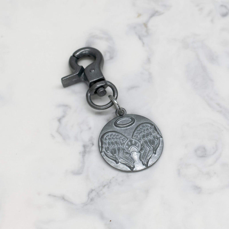 Pet Memorial Loyal Companion Silver Tone 3 x 1 Zinc Alloy Metal Key Chain Charm - PawsPlanet Australia