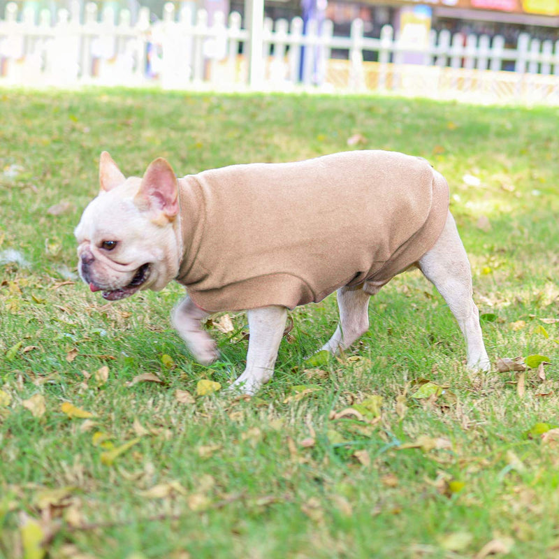 Small Dogs Fleece Dog Sweatshirt - Cold Weather Hoodies Spring Soft Vest Thickening Warm Cat Sweater Puppy Clothes Sweater Winter Sweatshirt Pet Pajamas for Small Dog Cat Puppy Beige - PawsPlanet Australia