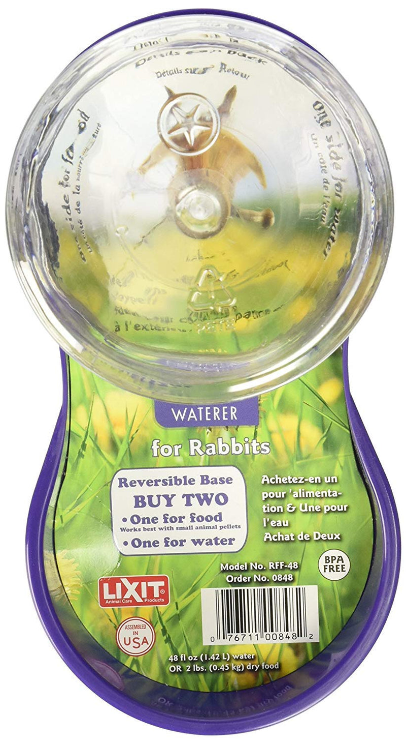 Lixit Reversible Waterer/Feeder for Rabbits (Pack of 1) - PawsPlanet Australia