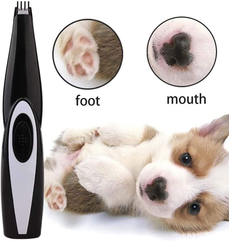 [Australia] - Life Diaries Dog Clippers, Cordless Cat and Small Dogs Clipper, Low Noise Electric Pet Trimmer, Dog Grooming Clippers for Trimming The Hair Around Paws, Eyes, Ears, Face, Rump Black 