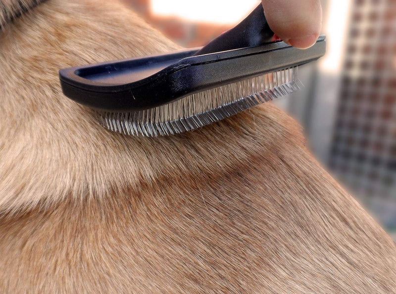 Masterclip Hard Pin Slicker Brush - Size Large for Large Dogs - PawsPlanet Australia