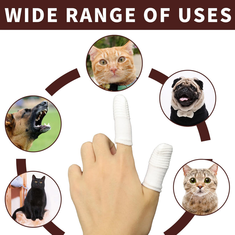 Dog Toothbrush Fingerling, Pack of 10 Pets Teeth Cleaning Toothbrush for Dogs Cats Dental Care, Pet Finger Toothbrush Reusable, Fingerling Dogs Dental Care Silicone Finger Toothbrush Set - PawsPlanet Australia