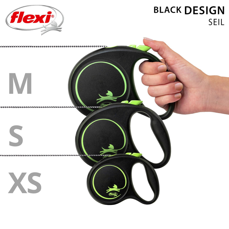 FLEXI 4000498033425 strap black lace design, verde, 195.9 g, medium - PawsPlanet Australia