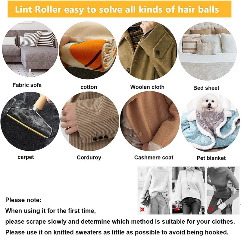 Lint Remover Carpet Scraper, Pet Hair Remover, Portable Lint Roller Clothes Fuzz Manual Brush, Lint Cleaner Pro for Restoring Blankets, Carpets, Furniture 1pcs - PawsPlanet Australia