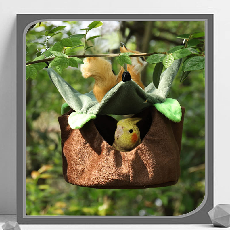 Pet Cage Hammock Cage Accessories Hamster Accessories - Cage Hanging Bed for Small Animals with Hooks, Soft and Warm Pet Cage Small Animal Bed, for Squirrels, Chinchillas and Hamsters. - PawsPlanet Australia