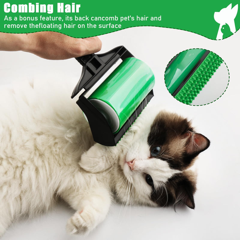 Stick It Roller, Silicone Reusable Lint Roller, Stick It Pet Hair Remover, Stick It Lint Roller Reusable for Pet Hair, Clothes, Car Seats B - PawsPlanet Australia