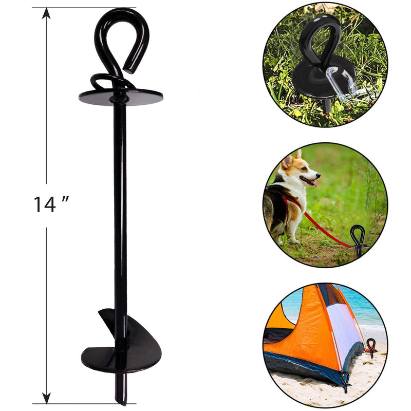 NODEA Dog Stake - Extra Heavy Duty Dog Anchor Spike for Tie Out Cable Chain in Yard or Camping, No Bending or Pulling Out for Small, Medium or Large Dog - PawsPlanet Australia