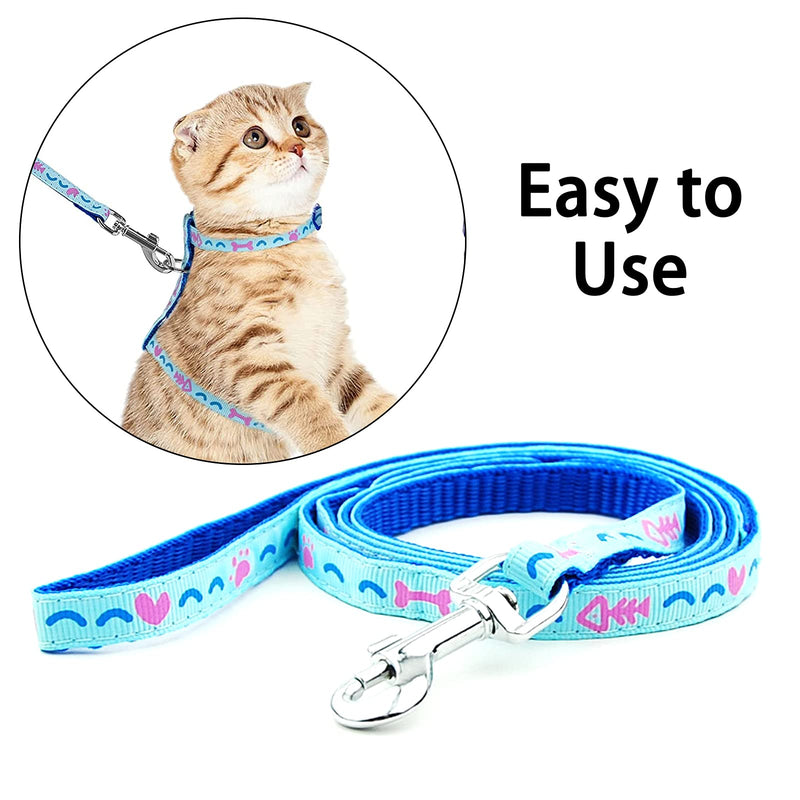 Escape-Proof Cat Kitten Harness Kitty Small Dog Harness Adjustable Cat Lead Leash for Cats Kitten Puppy - PawsPlanet Australia