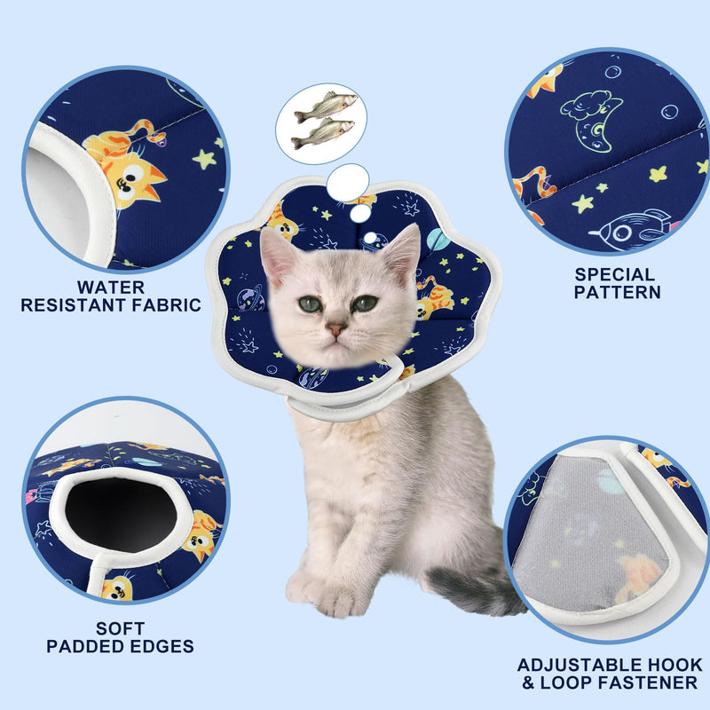 Cat Recovery Collar, Adjustable Pet Recovery Collar Protective Cat Cone Collar Soft Elizabethan Collar Prevent Cats Kitten from Licking Wounds(XS) (XS) - PawsPlanet Australia