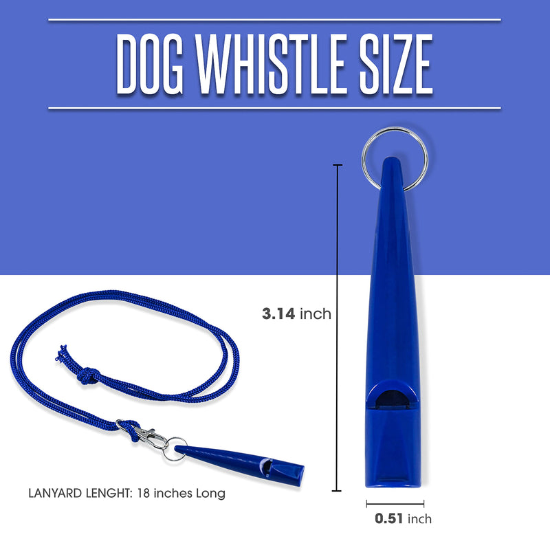 Dog Whistle with Lanyard - Used for Recall & Dog Training - Long Distance - Good Frequency for Most Breeds of Dog - Standard Pitch - Food Grade Plastic (Black) - PawsPlanet Australia