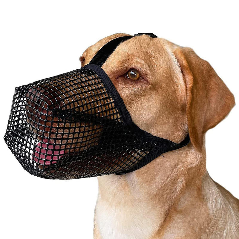 Breathable muzzle for medium-sized dogs, safe muzzle for dogs, adjustable and secure dog muzzle for comfortable wearing, ideal for training, walks and veterinary visits (size L) - PawsPlanet Australia