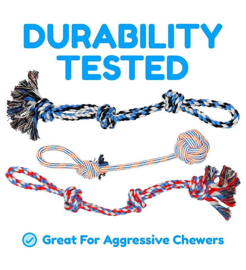 XL Dog Rope Toys for Aggressive CHEWERS - Large Dog Ball for Large and Medium Dogs - Benefits Non-Profit Dog Rescue - Large Floss Rope for Dogs Dental Health - 100% Cotton Rope Toy for Large Dogs - PawsPlanet Australia
