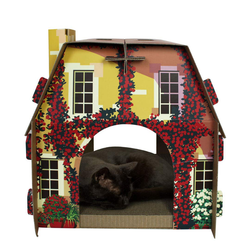 [Australia] - ACC Mediterrean Villa Cat House & Scratcher w/Catnip 