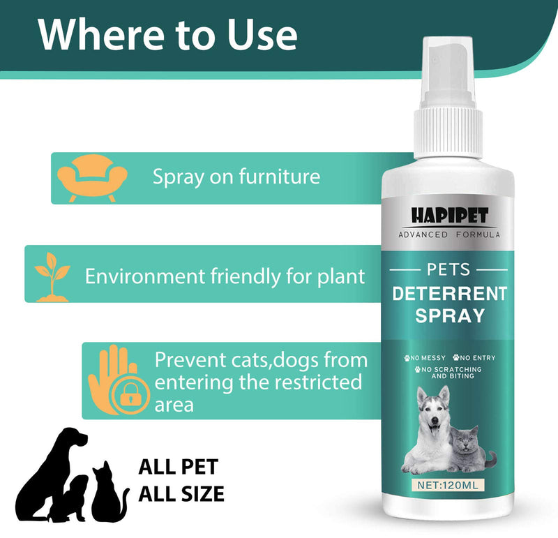 Inscape Data Pets Deterrent Spray, Pet Training Spray for Dog and Cat, Pet Behavioral Training Aid with Bitter for Furniture, Indoor and Outdoor Use - PawsPlanet Australia