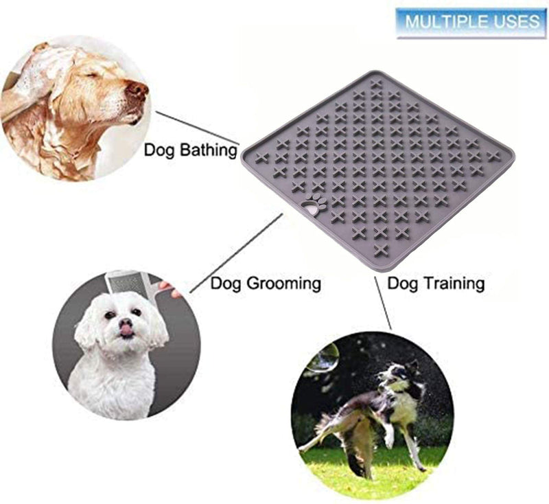 666 7.4 inches-Silicone-Dog Lick Mats &Lick mat for Dogs&Lick mat Dogs Tuff&Dog Toothpaste Peanut Butter&Puppy Pads& Dog Lick mat &Licky Mats for Puppy&Peanut Butter Lick Pad for Dog Grooming Bathing - PawsPlanet Australia