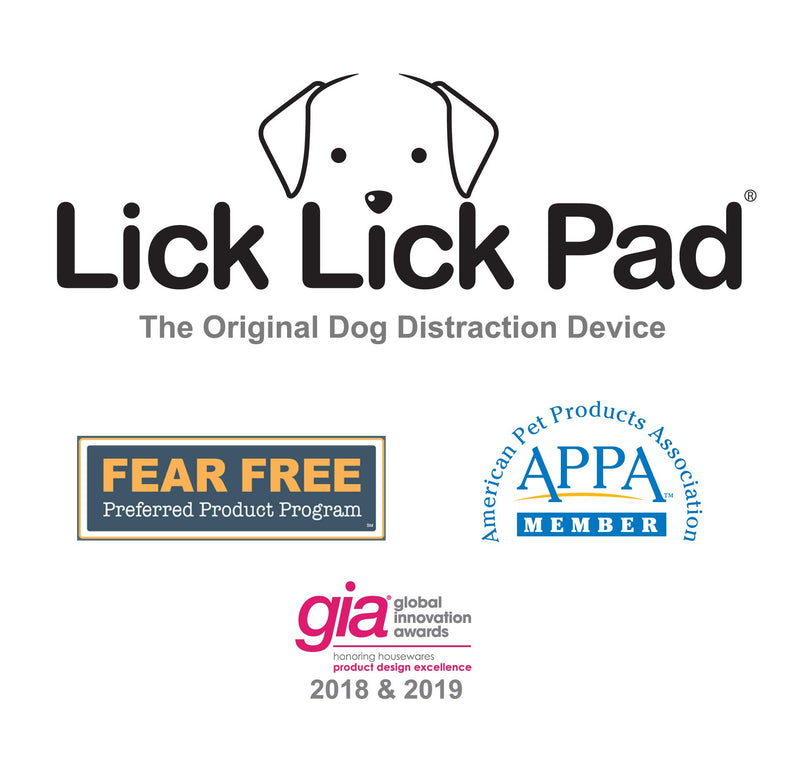 [Australia] - Lick Lick Pad - The Original Slow Feeder Dog Distraction Device | Veterinarian Used Lick Mat to Soothe While Bathing, Grooming, Training and More | Suction to Wall and Add Peanut Butter | Large Large - 1 Pack Blue 