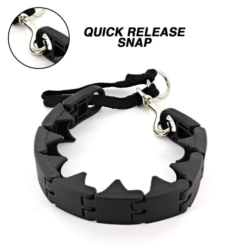 [Australia] - Ram-Pro Dog Training Collar Large Pinch Collar for Dogs Triple Crown Pro Training Collar Large Gentle Effective Control in a No Barking Control Dog Collar for All Breeds 