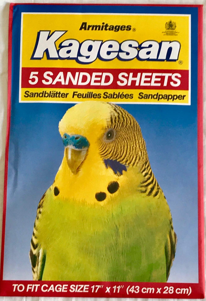 Armitage KAGESAN BIRD SANDED SHEETS - SANDPAPER - (MADE 12 X 5 PACKS - PawsPlanet Australia