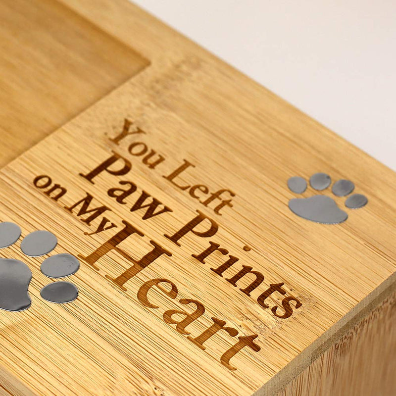 [Australia] - ENBOVE Pet Urns,Photo Frame Funeral Cremation Urns,Ash Urns for Dogs, Small Animal Urn,Burly Wood Keepsake Memorial Urns（6.3 X 4.3 X 4.3 ） 