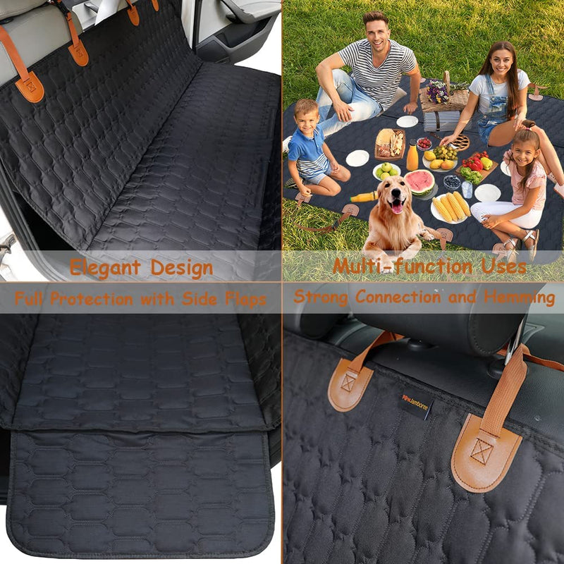 Paw Jamboree Dog Car Hammock for Back Seat Standard Nonslip Dog Seat Cover for Back Seat Anti-scratch Waterproof Pet Car Hammock for Cars, Trucks & SUV - PawsPlanet Australia