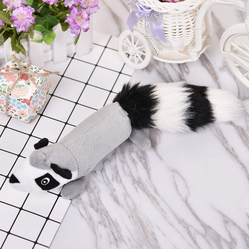 circulor-123 Dog Squeaky Toys Plush Dog Chew Toys Soft Squirrel Plush Toys for Dogs Avoid Boredom 11.81in skunk - PawsPlanet Australia