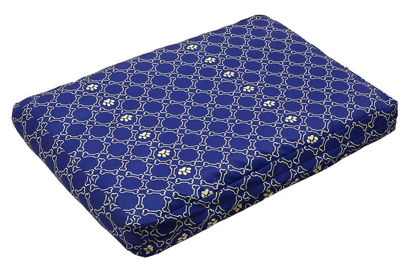 [Australia] - Morezi DIY Do It Yourself Pet Pillow Cover: Water Resistant Dog Bed Liner, Washable, Waterproof Liner Internal Case in Medium or Large for Dog and Cat - Cover only 27"X22"-inch Blue Grain 