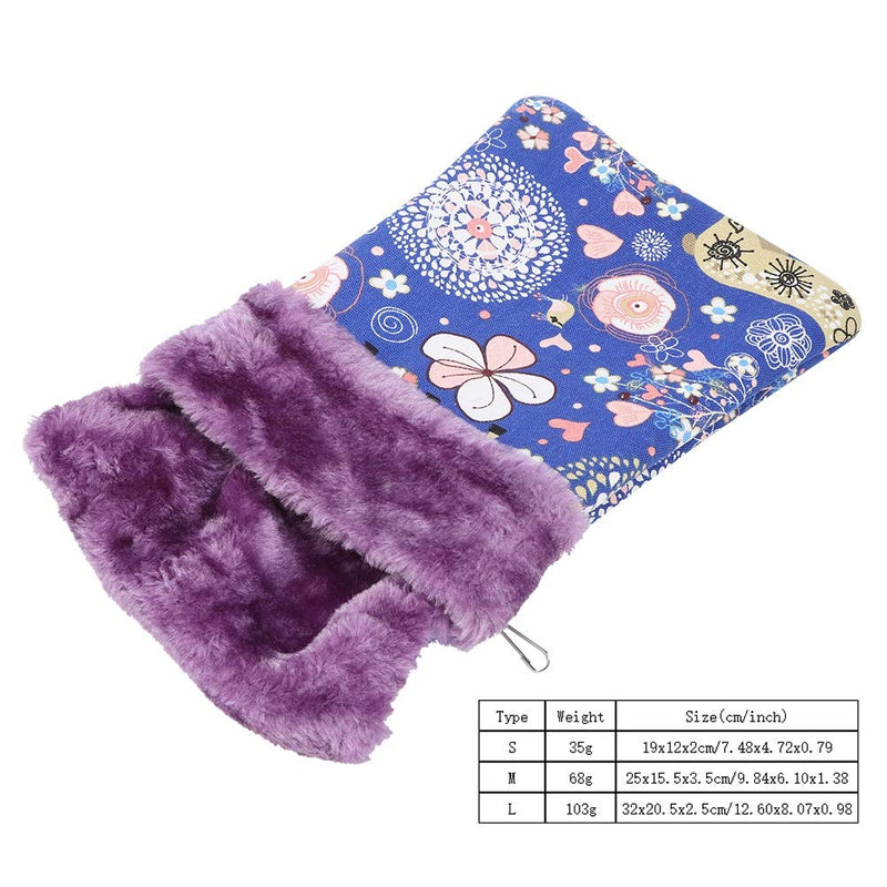 [Australia] - Yuehuam Hamster Sleeping Bag Pouch Small Pets Hanging Bed Warm Nest House Hideout Cave for Squirrel/Hamster/Sugar Glider/Mink/Flying Squirrel and Other Small Animals Large 