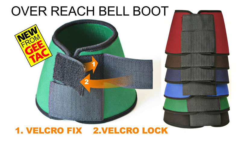 Gee Tac Neoprene Over Reach Brushing Boots Full RED - PawsPlanet Australia