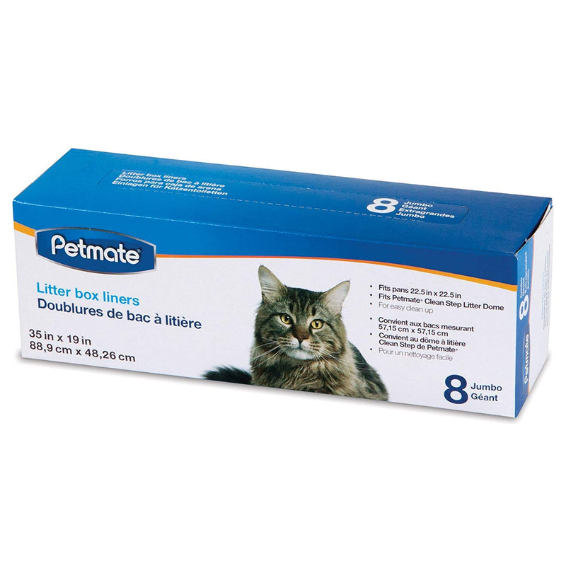 Petmate Cleanstep Litter Box Liners, Jumbo, 8 Count - PawsPlanet Australia