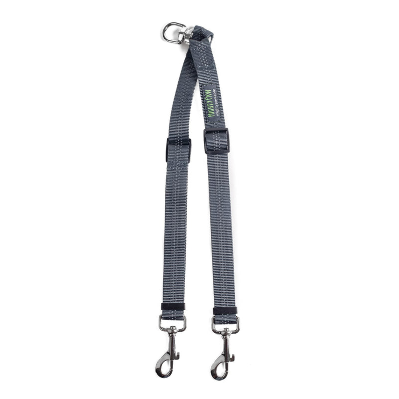Mighty Paw Double Dog Leash, Two Dog Adjustable Length Dog Lead, Premium Quality No-Tangle Leash for 2 Dogs No Handle Lite | Dogs < 30lbs - PawsPlanet Australia