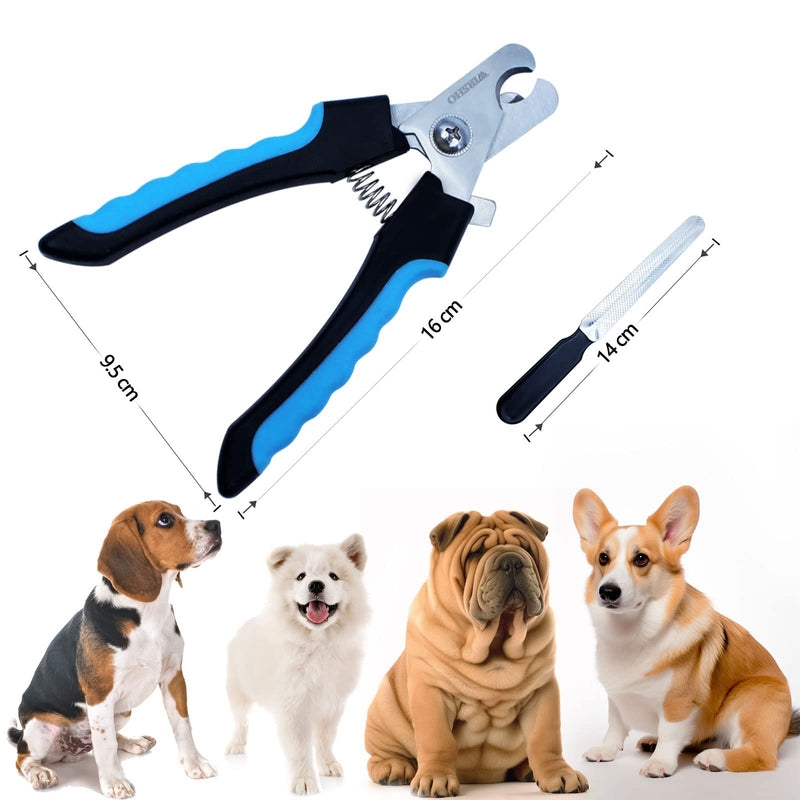 WIRSHO claw scissors for dogs, cats claw pliers with nail file, large nail clippers with safety protection, professional claw care for small animals, pets claw cutter - PawsPlanet Australia