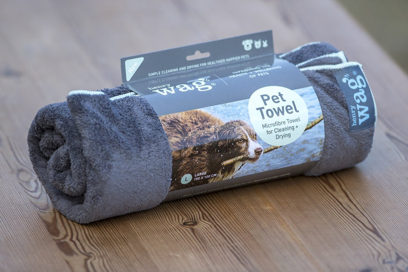 Henry Wag Microfibre Pet Towel - 2 Sizes Small - PawsPlanet Australia