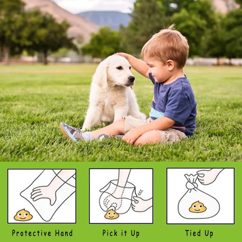 AiTodos® 600 Pcs Biodegradable Dog Bags Going Out Bags for Dogs Biodegradable Material Portable 29.5 x 22cm Green (40 Rolls, 15 per Roll) Green-600 - PawsPlanet Australia