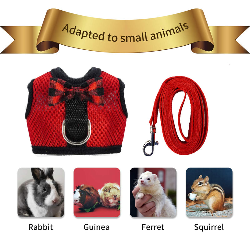 4 Pack Hamster Mesh Chest Strap Small Animals Harness and Leash Traction Rope Guinea Pig Harness and Leash Fashion Hamster Supplies Funny Litter Pet Supplies Walk Pet Comfort Padded Vest - PawsPlanet Australia