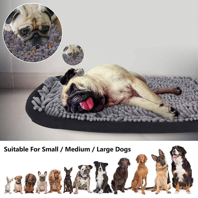 QIFU Pet Snuffle Feeding Mat for Dogs，17'' x 21'' Dog Puzzle Toys，Interactive Feed Game for Boredom, Encourages Natural Foraging Skills and Stress Relief for Small/Medium/Large Dogs - PawsPlanet Australia