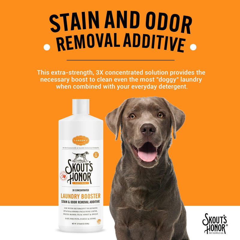 [Australia] - SKOUT'S HONOR: Professional Strength Laundry Booster - Stain and Odor Removal Additive - 3X Concentrated Solution for Laundry Use 