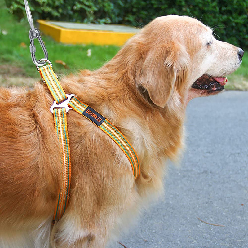 Tresbro 15/30/50Ft Reflective Dog Tie Out Cable for Dogs Up to 250lbs, Steel Wire Dog Leash Cable with Stainless Dual Fix Buckle, Lightweight and Durable, Dog Chains Outside for Outdoor,Yard,Camping 250lbs 15FT Sliver - PawsPlanet Australia