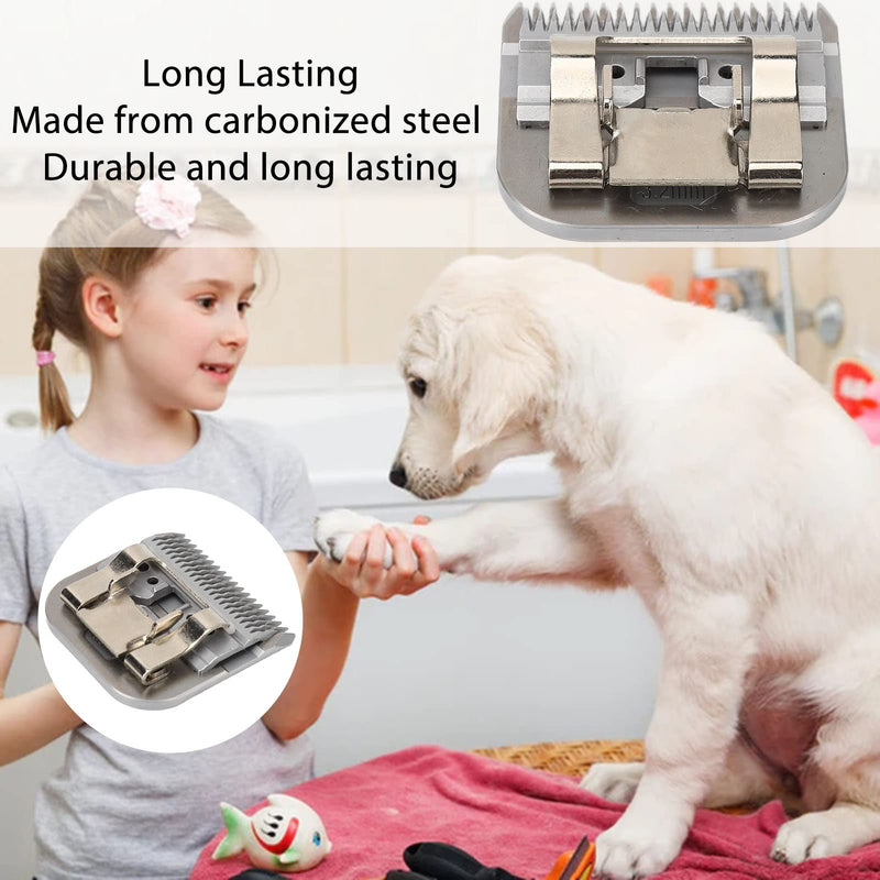 Wisecoco Shearing Blade for Dogs, 7F 3.2mm Carbon Steel, Removable Shearing Blade for Pet Grooming with Deep Teeth - PawsPlanet Australia