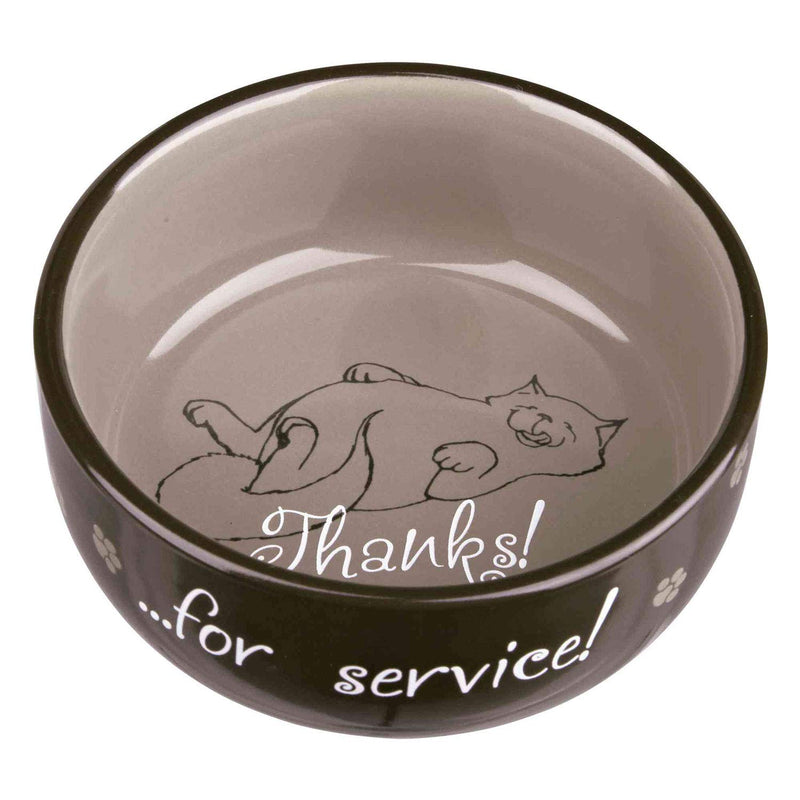 Trixie Cat bowl Thanks for Service, ceramic - PawsPlanet Australia