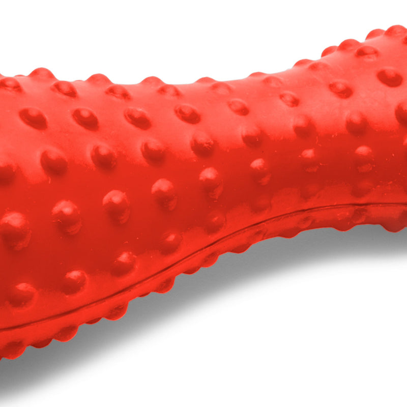 Ruffwear Chew-Resistant Rubber Dog Toy with Rope Handle, Size: Large, Sockeye Red, Gourdo, 60301-601L - PawsPlanet Australia