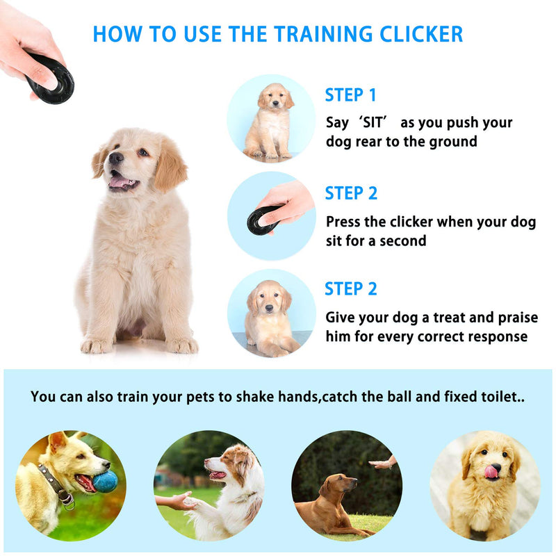 [Australia] - FNAF Craft Pet Training Clicker with Wrist Strap Dog Training Clicker Set Clicker Training Tools for Dog, Cat, Bird, Horse, etc 4 color 