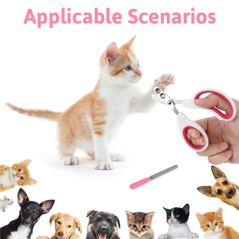 Cat Claw Trimmer Rustproof Grooming Two Sizes with Free File Claw Trimmer for Dogs Claws Small Animals Easy to Use for Beginners - PawsPlanet Australia