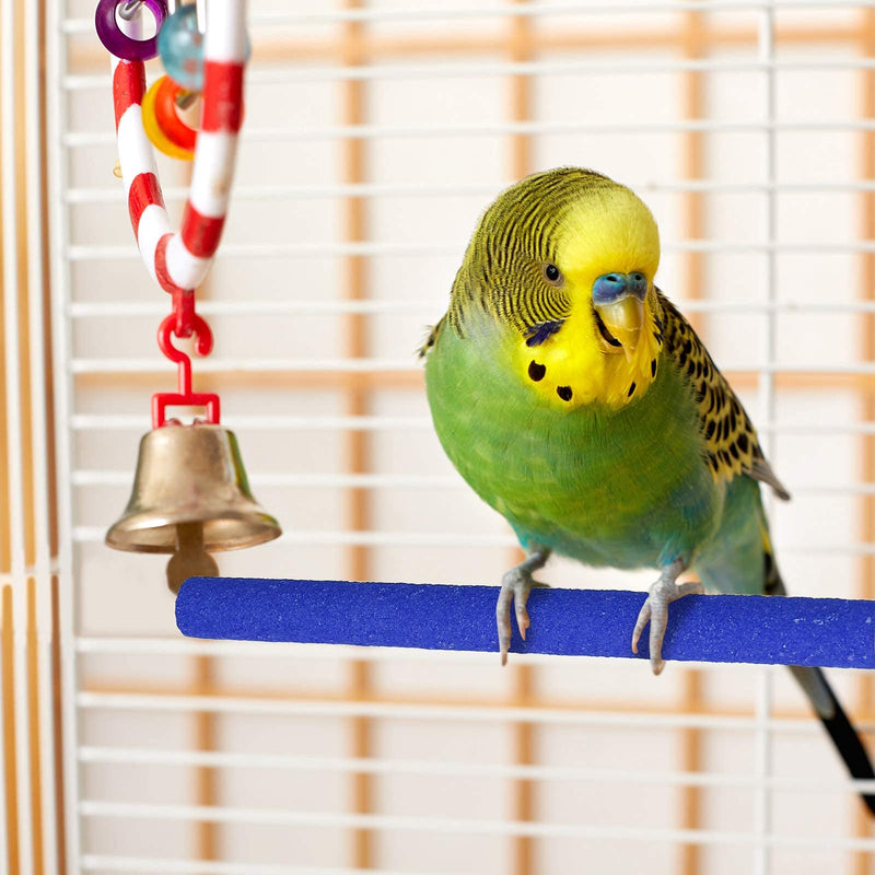 Heyu-Lotus 6 Pcs Parrot Perches Bird Paw Grinding Stick Wooden Bird Perch Stand for Bird Parrot Cockatiel Budgie Perches for Cage Training Bird Cage Perches,20cm (S) S - PawsPlanet Australia