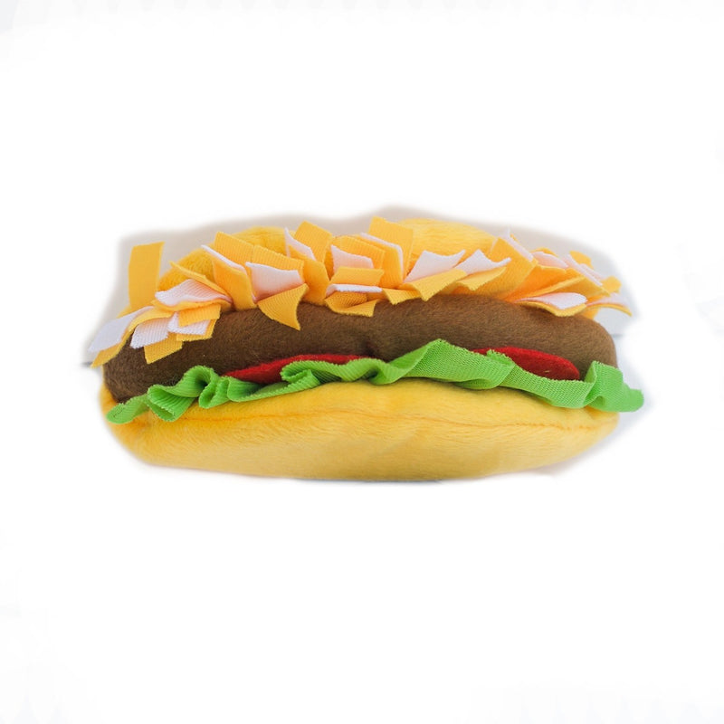 [Australia] - ZippyPaws NomNomz Plush Squeaker Dog Toy The Foodie Pup Taco 