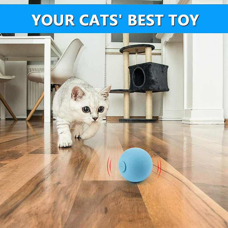 [Australia] - PAKESI Cat Toy Ball, 3PACK, Including Frog, Cricket, Bird Three Kinds of Calls for cat Gravitational Ball, Built-in Catnip 