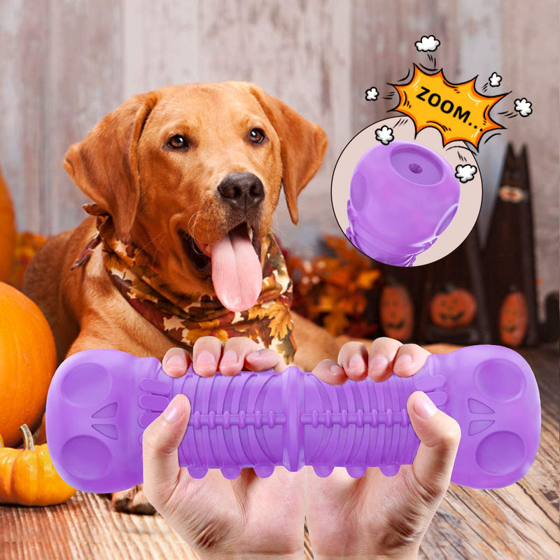 [Australia] - FRLEDM Dog Squeaky Toys- Toughest Natural Rubber-Dog Chew Toys for Aggressive Chewers, Almost Indestructible Tough Durable Dog Toys for Dogs-Teeth Cleaning Chews for Large/Medium Breed 