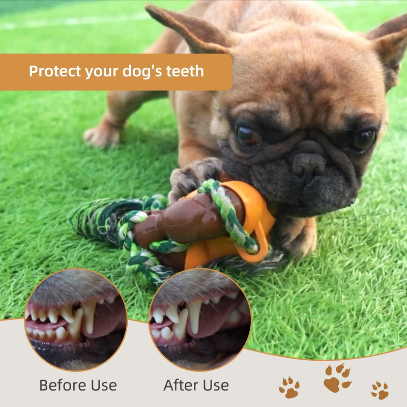 Thewooffylum Dog Toys for Aggressive Chewers, Dog Chew Toys for Medium Large Breed, Tough Dog Toys with Rope Design(Gorilla) - PawsPlanet Australia