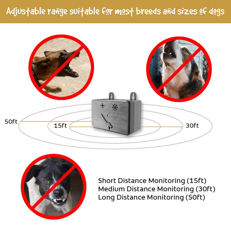 [Australia] - Hisophia Anti Barking Control Device, Ultrasonic Dog Bark Deterrent Stop Barking, Upgraded Mini Bark Control Device Up to 50 FT Range 